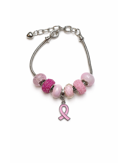 Chronic &amp; Invisible Illness Pink Ribbon General Health Awareness Bracelet