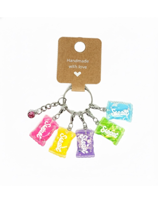 Handmade Multi Color Sweets Stitch Markers Supporting &amp; Spreading Awareness Chronic Invisible Rare Disease
