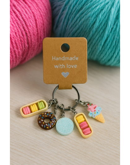 Handmade Sweets Cookie Donuts Stitch Markers Supporting &amp; Spreading Awareness Chronic Rare &amp; Invisible Disease Awareness