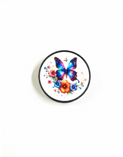 Blue &amp; Purple Butterfly Mental Health Support Phone Grip Holder Warrior Surviver Chronic Rare Invisible Illness