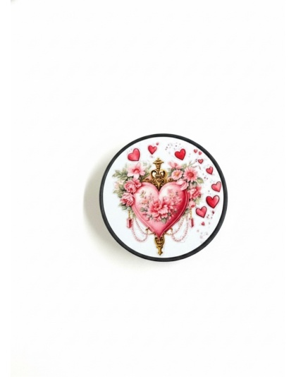 Red Heart Love Support Phone Grip Holder Warrior Surviver Chronic Rare Invisible Illness