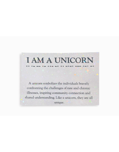 “I Am a Unicorn” Light Blue &amp; Pink Morse Code Bracelet – Rare Disease, Chronic &amp; Invisible Illness Awareness Jewelry