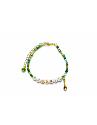 Green Spoonie Bracelet with Spoon Charm – Chronic Illness &amp; Rare and Invisible Disabilities Awareness Jewelry