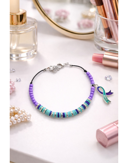 Never Give Up Morse Code Bracelet – Chronic Illness &amp; Disability Awareness Jewelry