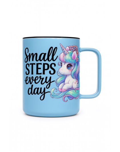 Small Steps Every Day Unicorn Travel Mug Rare, Chronic &amp; Invisible Illness Awareness and Support