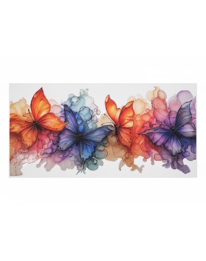 Multicolored Butterflies Black Travel Mug Rare, Chronic &amp; Invisible Illness Awareness and Support