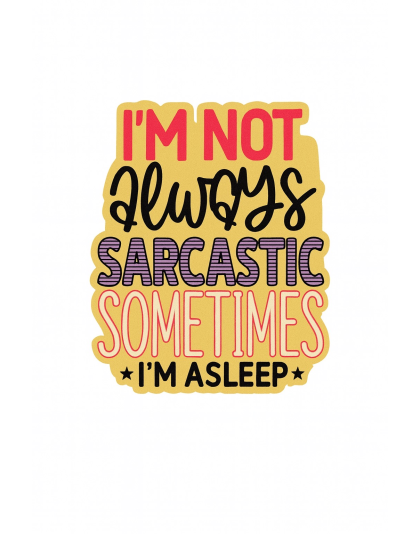 I'm Not Always Sarcastic Sometimes I'm Asleep Orange Mini Tumbler Keychain Pill Holder Purse &amp; Bag Accessory Support &amp; Spread Awareness