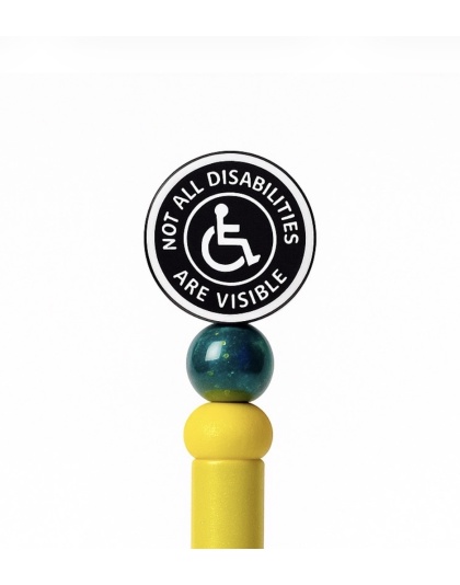 Handmade Not All Disabilities Are Visible Cute, Fun &amp; Full of Heart Support &amp; Awareness