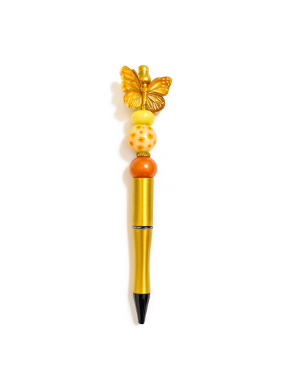 Handmade Yellow Orange Butterfly Cute, Fun &amp; Full of Heart Support &amp; Awareness