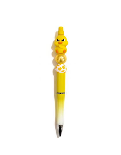 Handmade Yellow Cranky Duck Cute, Fun &amp; Full of Heart Support &amp; Awareness