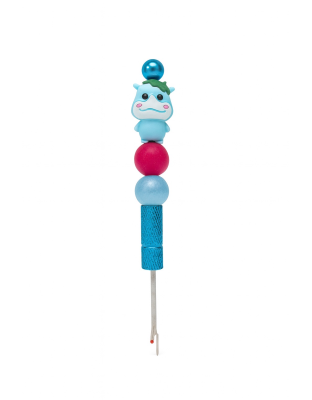 Handmade Blue Hippo Seam Ripper For Crafter Support Chronic, Rare&amp; Invisible Illness Awareness