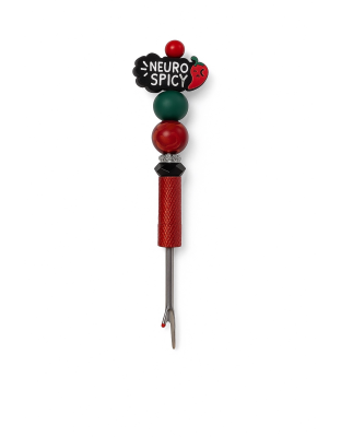 Handmade Neuro Spicy Red Green Seam Ripper For Crafter Support Chronic, Rare&amp; Invisible Illness Awareness