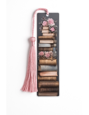 Handmade Pink Tassel Acrylic  Bookmark Supporting Rare Invisible &amp; Chronic Illness Awareness