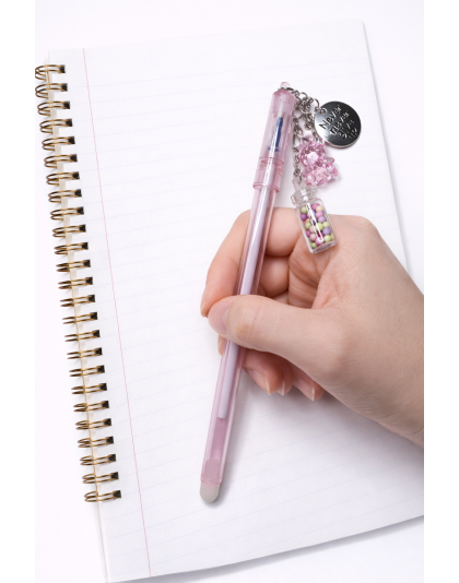 Handmade Pink Pen Never Give Up Cute, Fun &amp; Full of Heart Support &amp; Awareness