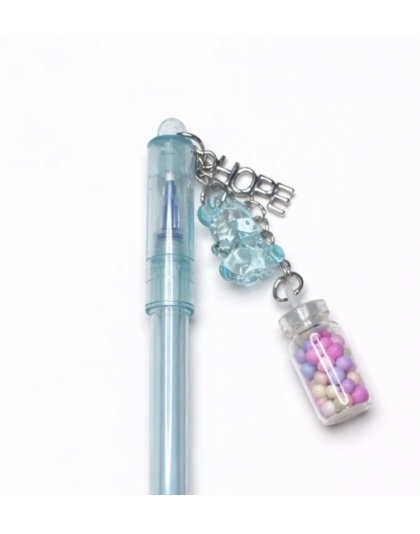 Handmade Teal Pen Hope Charm Cute, Fun &amp; Full of Heart Support &amp; Awareness