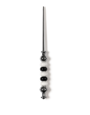 Handmade Black White Beaded Letter Opener Support &amp; Awareness Chronic Rare &amp; Invisible Diseases