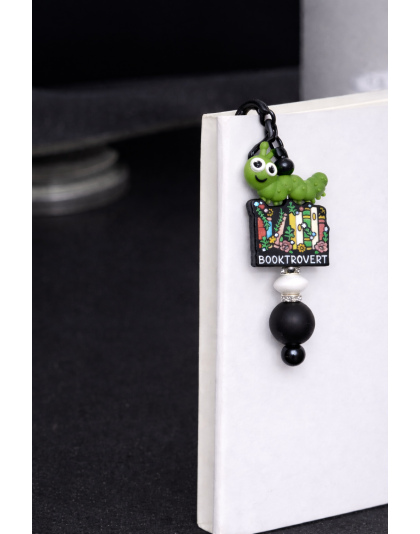 Handmade Booktrovert Black Feather Metal Bookmark Supporting Rare Invisible &amp; Chronic Illness Awareness