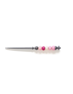 Handmade Pink White Beaded Letter Opener Support &amp; Awareness Chronic Rare &amp; Invisible Diseases