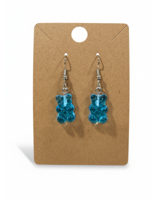 Gummy Bears Blue Earrings Supporting Awareness for Chronic Rare and Invisible Illnesses