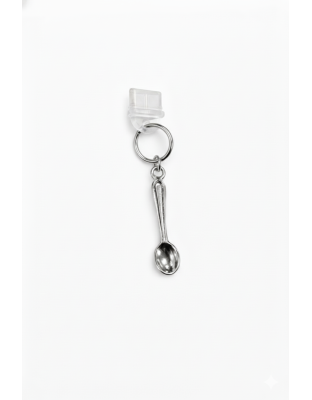 Silver Spoonie Spoon Phone Charm Plug-In Accessory Chronic Rare Invisible Illness Awareness &amp; Support