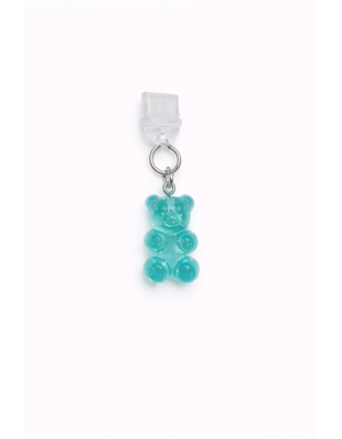 Teal Gummy Bear Phone Charm Plug-In Accessory Chronic Rare Invisible Illness Awareness &amp; Support