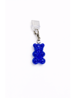 Blue Gummy Bear Phone Charm Plug-In Accessory Chronic Rare Invisible Illness Awareness &amp; Support