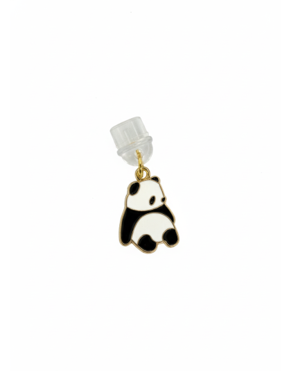 Black &amp; White Panda Phone Charm Plug-In Accessory Chronic Rare Invisible Illness Awareness &amp; Support