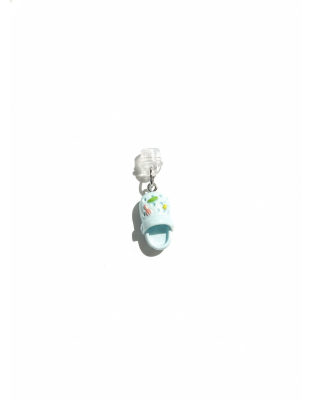 Blue Teal Slipper Phone Charm Plug-In Accessory Chronic Rare Invisible Illness Awareness &amp; Support