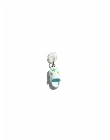 Blue Teal Slipper Phone Charm Plug-In Accessory Chronic Rare Invisible Illness Awareness &amp; Support