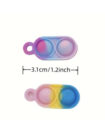 Blue Purple Silicone Mini Pop Fidget Brown Donuts &amp; Coffee Sensory Toy Raise Awareness Support Rare Chronic &amp; Invisible Illness