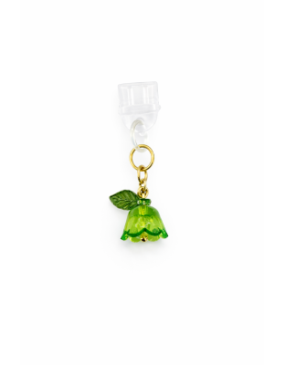 Green Flower Phone Charm Plug-In Accessory Chronic Rare Invisible Illness Awareness &amp; Support
