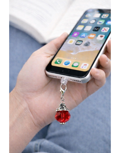 Ball Phone Charm Green Plug-In Accessory Chronic Rare Invisible Illness Awareness &amp; Support