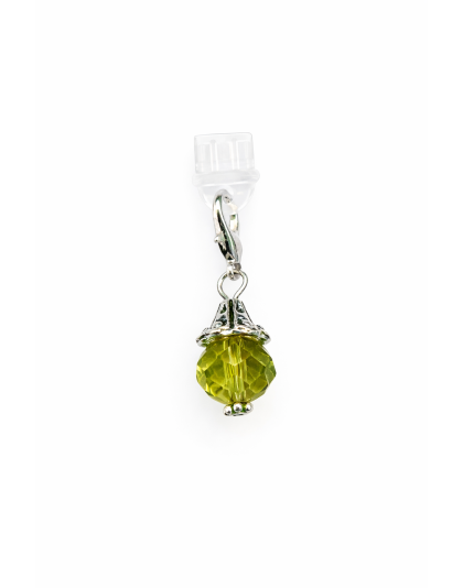 Green Ball Phone Charm Plug-In Accessory Chronic Rare Invisible Illness Awareness &amp; Support