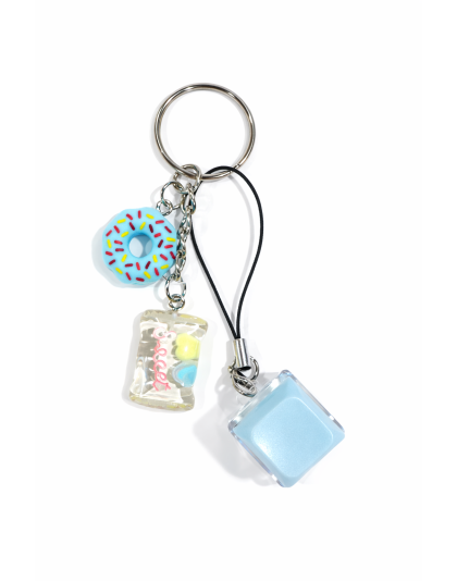 Blue Audible Keyboard Clicker Donut &amp; Sweets Fidget Sensory Toy Raise Awareness Support Rare Chronic &amp; Invisible Illness
