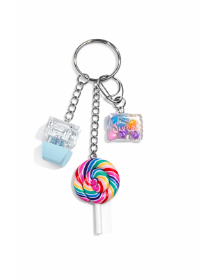 Blue Audible Keyboard Fidget Rainbow Candy Charms Sensory Toy Raise Awareness Support Rare Chronic &amp; Invisible Illness