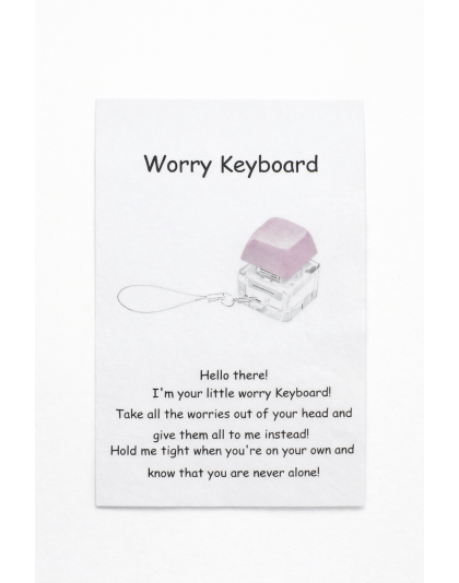 Blue Audible Keyboard Clicker Pink Dino and Teal Tassel Fidget Sensory Toy Raise Awareness Support Rare Chronic &amp; Invisible Illness