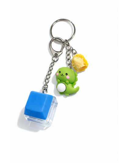 Blue Audible Keyboard Fidget Green Dino Yellow Porcupine Charm Sensory Toy Raise Awareness Support Rare Chronic &amp; Invisible Illness