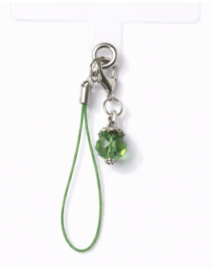 Green Charm Handmade Phone Lanyard &amp; Charm Accessory Chronic Rare Invisible Illness Awareness &amp; Support
