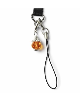 Orange Charm Handmade Phone Lanyard &amp; Charm Accessory Chronic Rare Invisible Illness Awareness &amp; Support