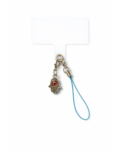 Silver &amp; Red Charm Handmade Phone Lanyard &amp; Charm Accessory Chronic Rare Invisible Illness Awareness &amp; Support