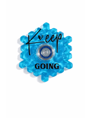Blue Keep Moving Calming Fidget Spinner – Anxiety Relief Sensory Toy Chronic Illness Rare Diseases Disability &amp; Awareness Support